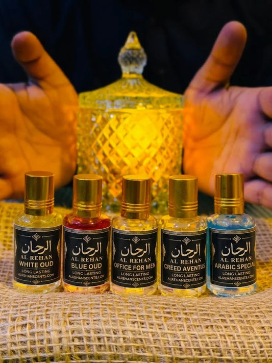 5-Piece Luxury Attar Collection – Concentrated, Long-Lasting Essential Oils